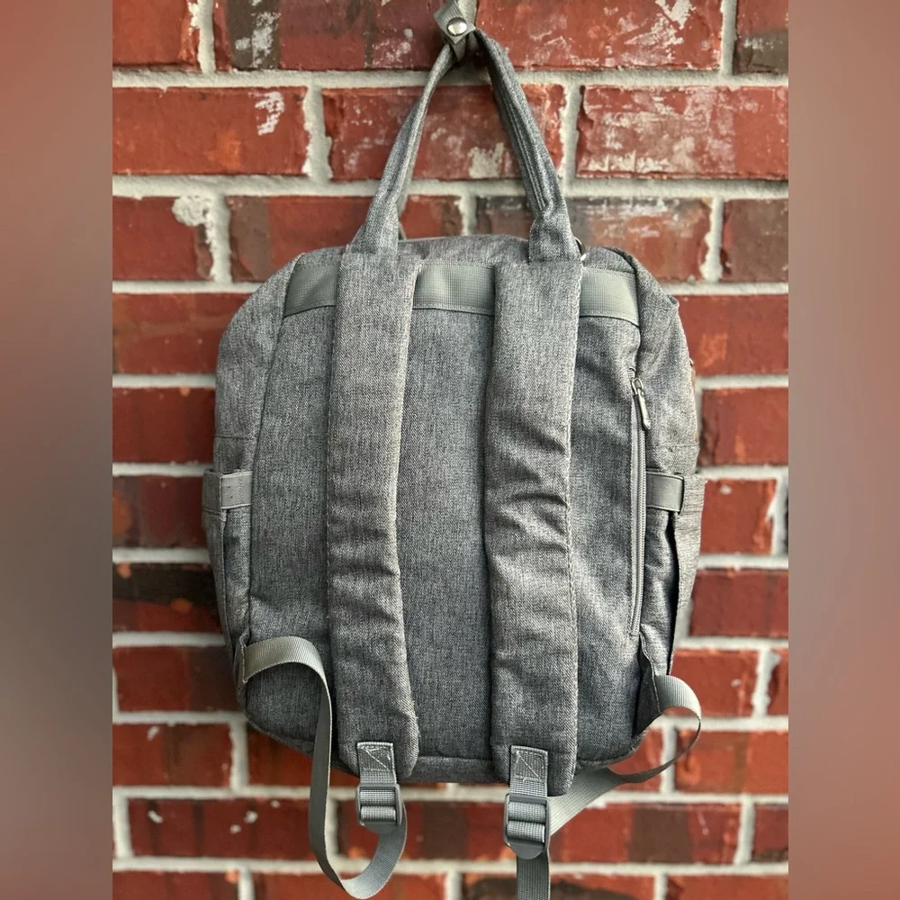 RUVALINO Gray Waterproof Multifunction Large Capacity Diaper Bag Backpack Z3